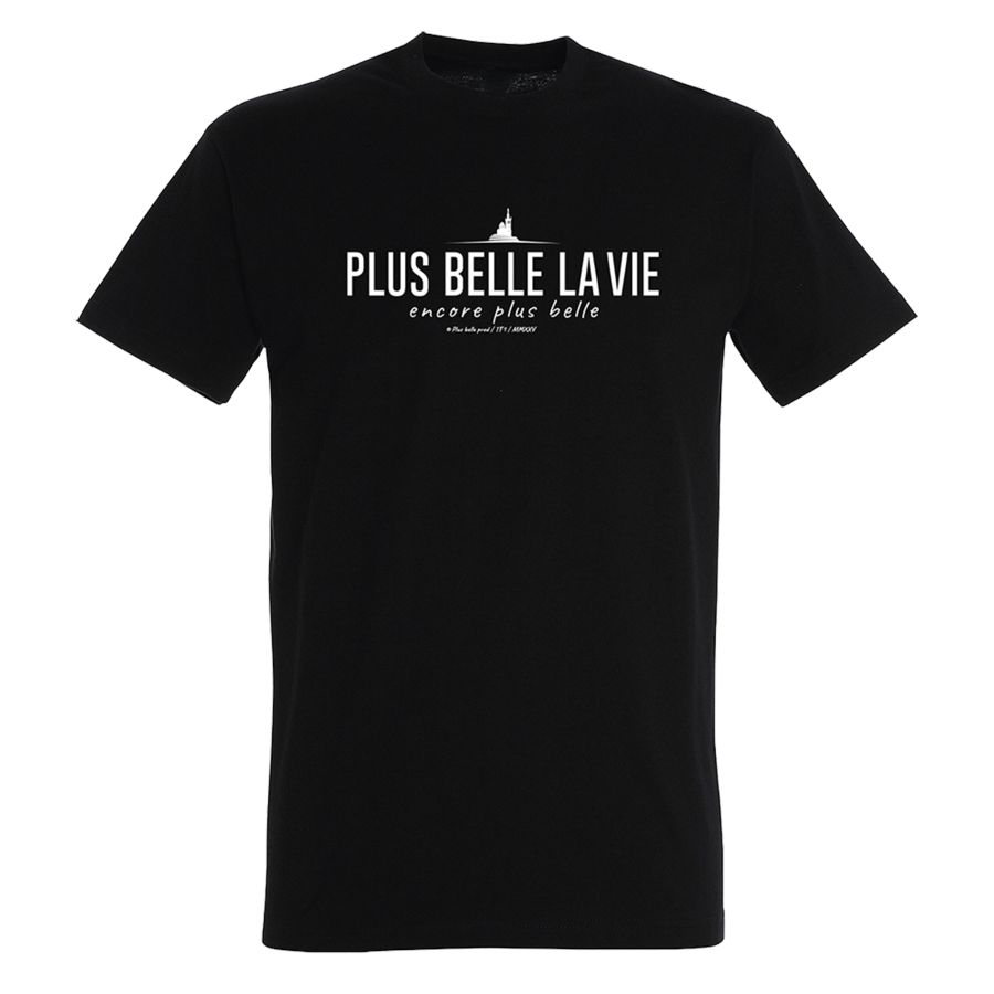 T-shirt noir homme Plus Belle La Vie encore plus belle