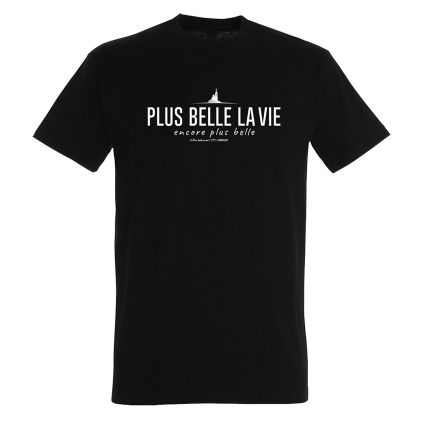 T-shirt noir homme Plus Belle La Vie encore plus belle