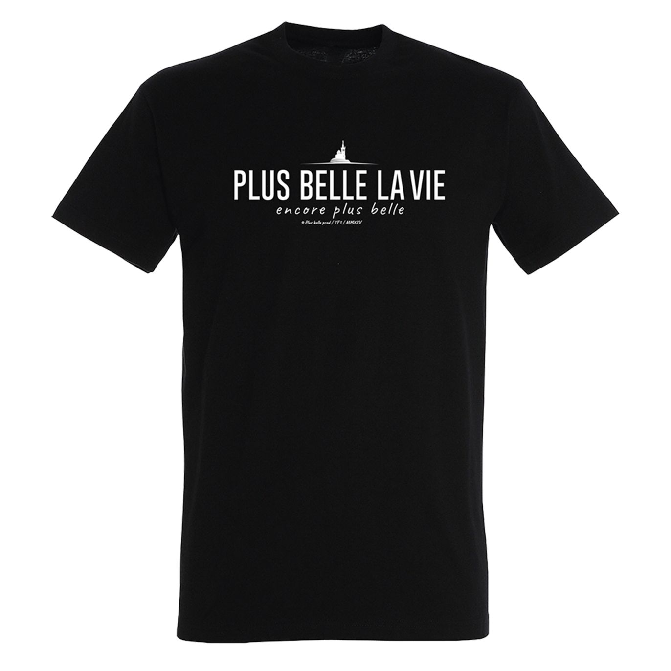 T-shirt noir homme Plus Belle La Vie encore plus belle
