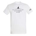 T-shirt blanc Plus Belle La Vie (citation)