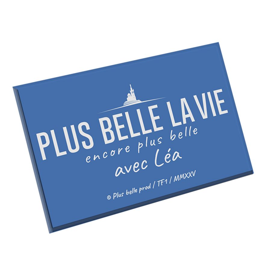 Magnet bleu Plus Belle La Vie - à personnaliser