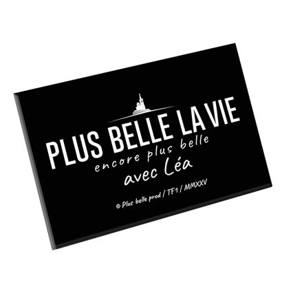 Magnet noir Plus Belle La Vie - à personnaliser