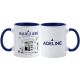 Mug Plus Belle La Vie intérieur bleu – Le Mistral à personnaliser
