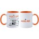 Mug Plus Belle La Vie intérieur orange – Le Mistral à personnaliser