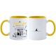 Mug Plus Belle La Vie intérieur jaune – Le Mistral